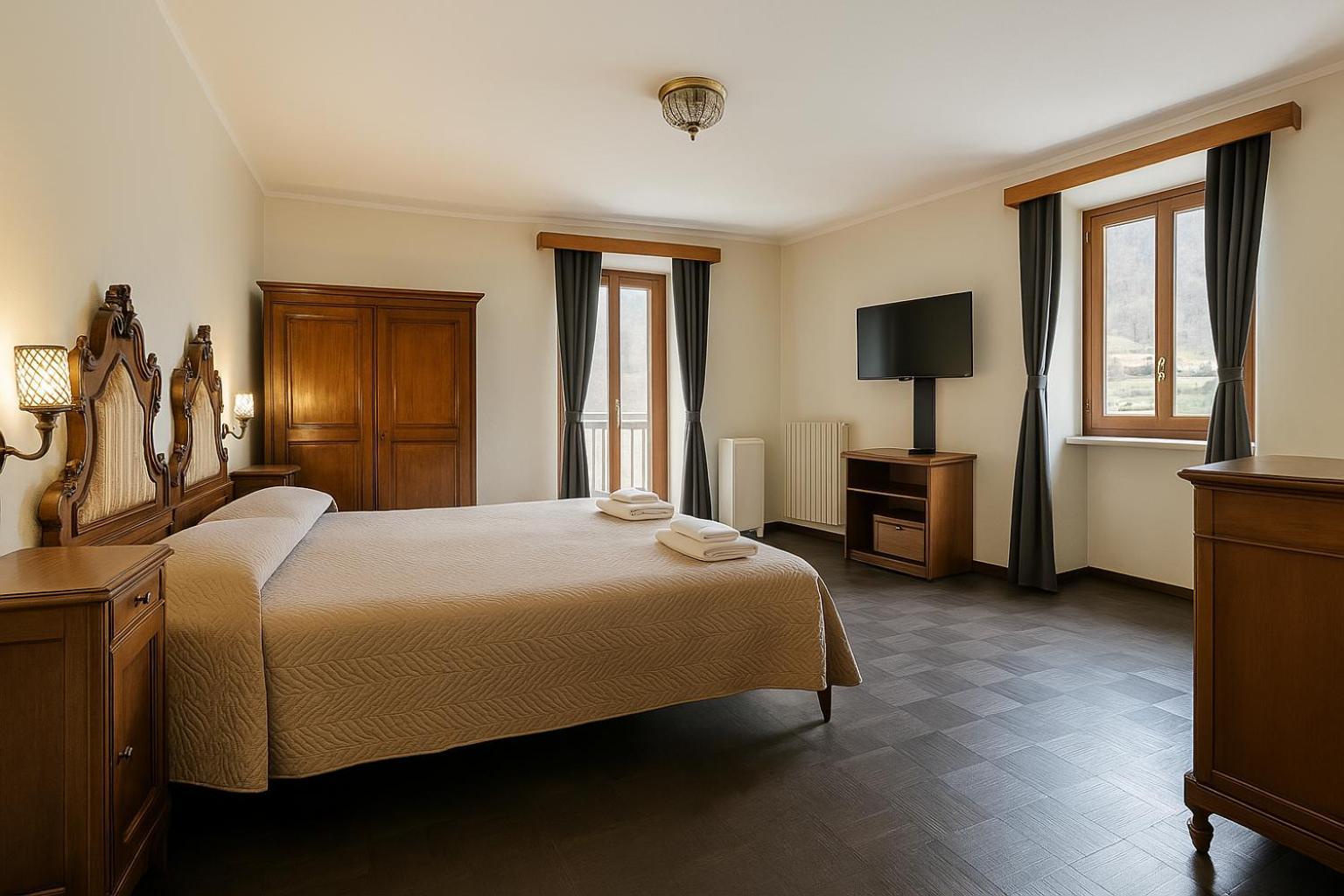 Albergo Locanda Corona Ballino Bagian luar foto